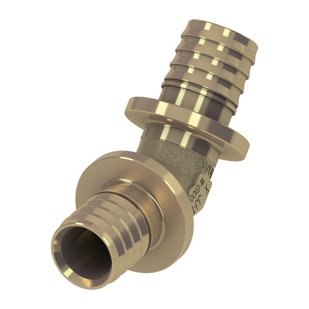 Уголок соединительный 45° TECEflex, латунь 25 x 25