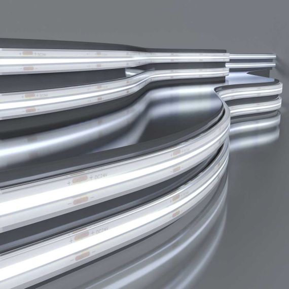 Лента светодиодная 5м 480Led 14W IP68 6500K холодный белый (COB 24V 480Led 14W IP68) Elektrostandard a070532