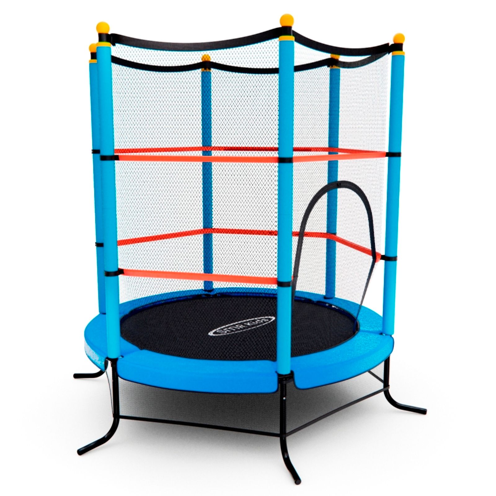 Батут детский DFC SMRKIDS 55" с сеткой, BLUE фото №2