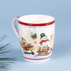 КРУЖКА LEFARD "С НОВЫМ ГОДОМ!" 300 МЛ КРАСНАЯ (КОР=36ШТ.)