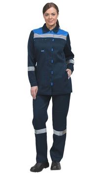 Костюм женский "Тимбер" РФ брюки (синий/василек)