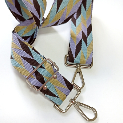 Гитарный ремень Геометрия лаванда
