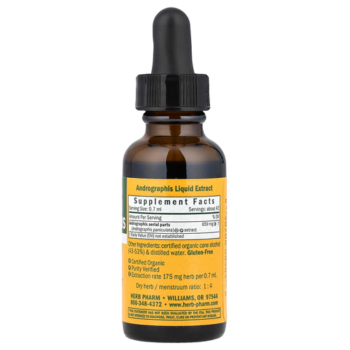 Herb Pharm, Андрографис, 30 мл (1 жидк. унц.)