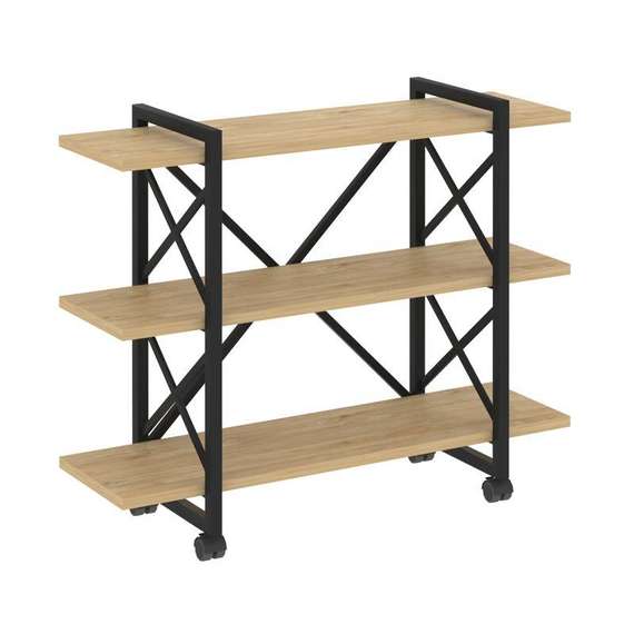 Лофт Стеллаж на колесных опорах-3 полки VR.L-MST.K-3.8V  1200*400*968