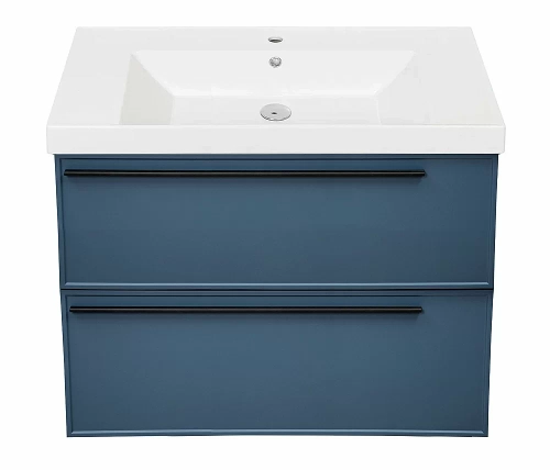 Тумба с раковиной LA FENICE Elba Blu Grigio TWIN 100 синяя