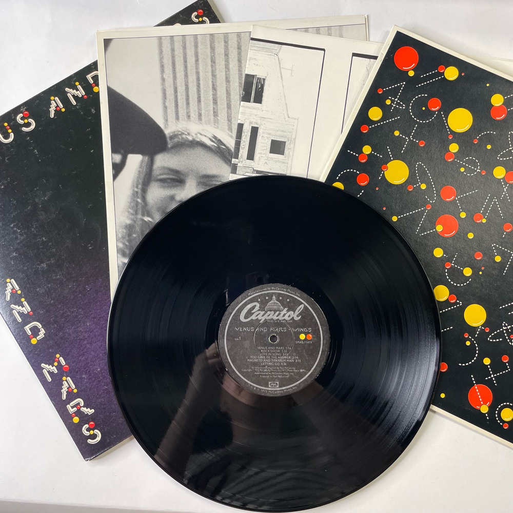 Винтажная виниловая пластинка LP Paul McCartney Wings Venus And Mars (США 1975)