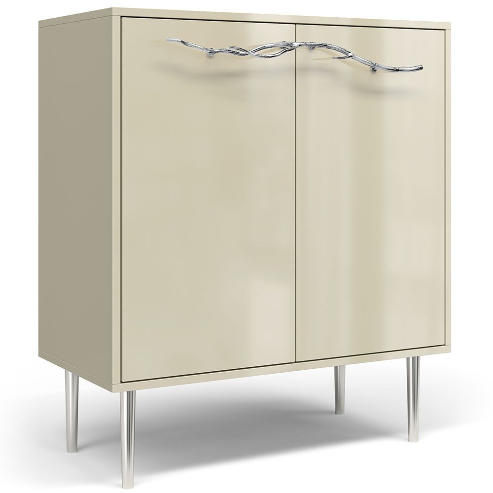 Комод Арт Колор Стайл Сильвер с 2 полками Серый шелк