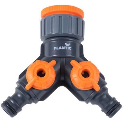 Штуцер для крана Plantic Light 1/2"-3/4 -1" два канала   39383-01