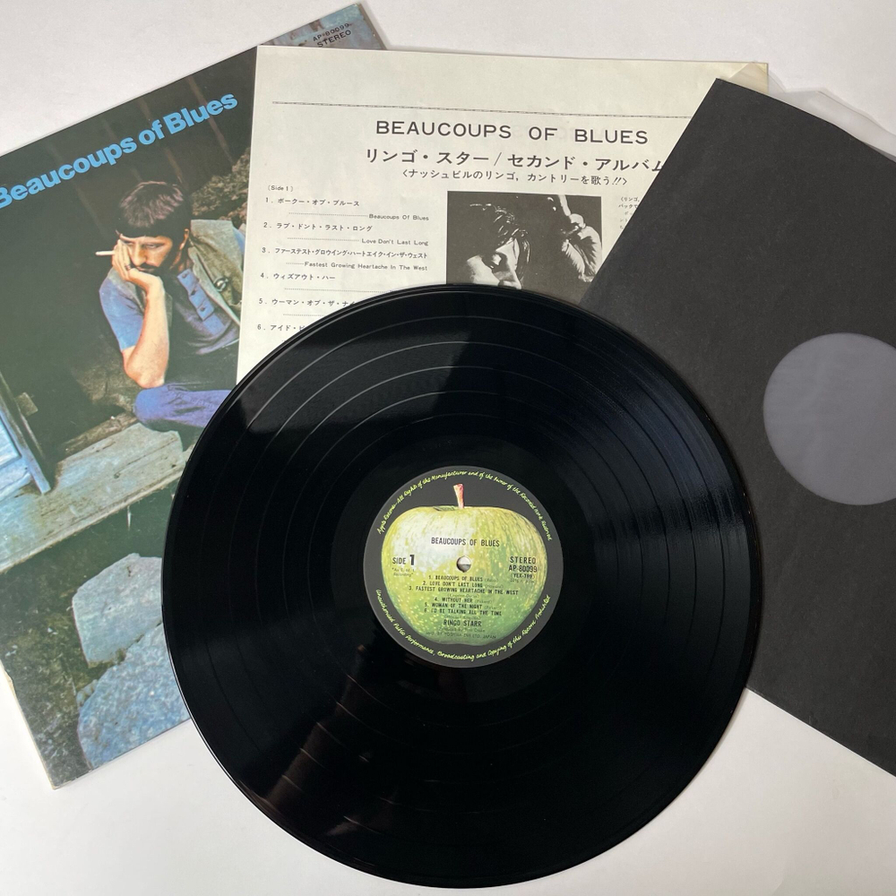 Винтажная виниловая пластинка LP Ringo Starr Beaucoups Of Blues (Japan 1970) (No Obi)
