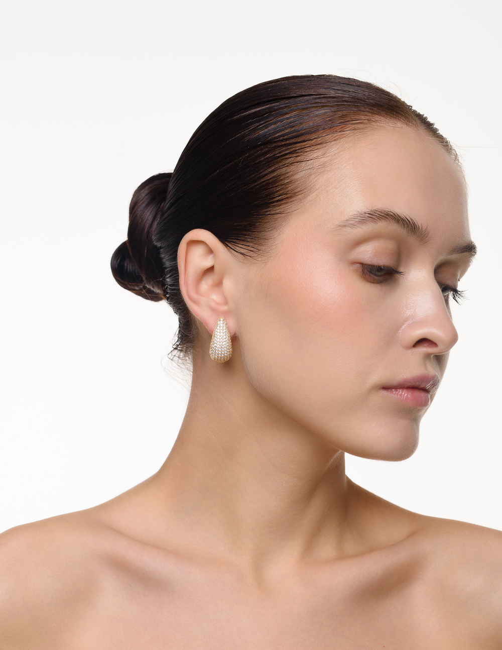 Серьги "Shine Double Drop" Gold