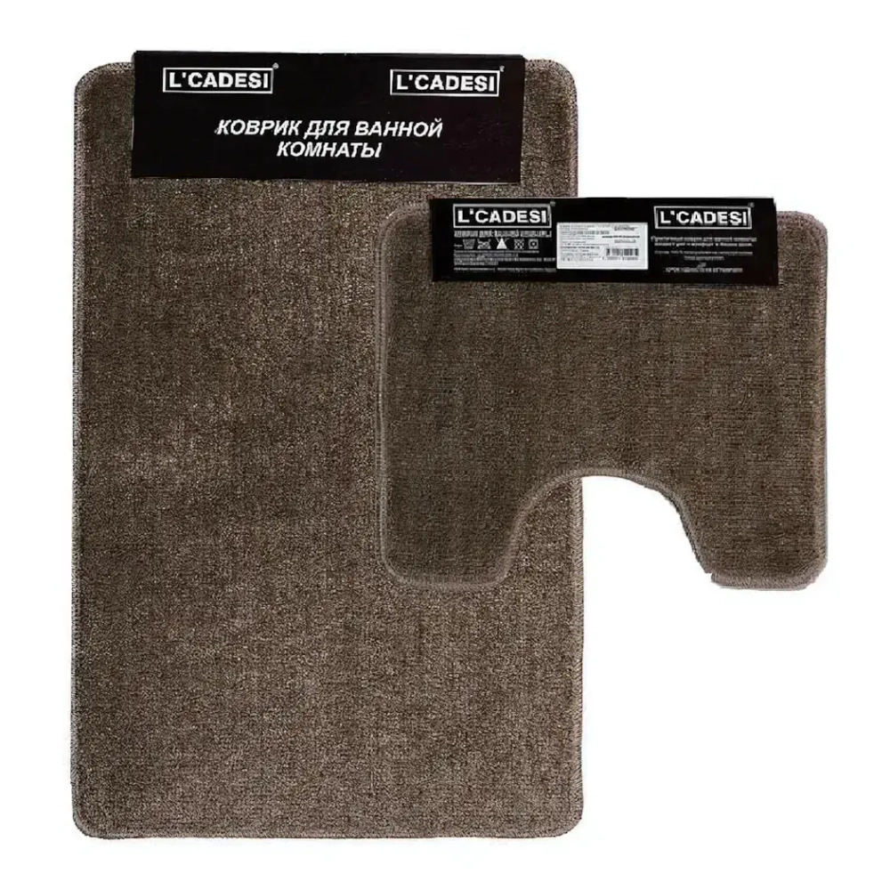 Комплект из 2 ковриков Light Latex, 60(U 60х50), коричневый, арт. 552661100