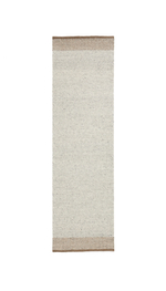 Бежевый шерстяной жаккардовый ковер Nifelia 200 x 80 см