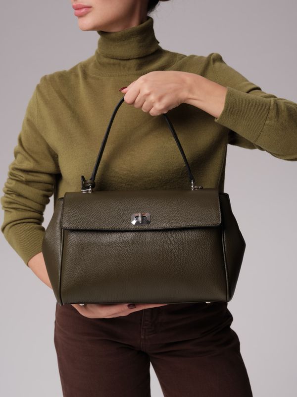 Кожаная сумка Nadi DBR 31356 олива