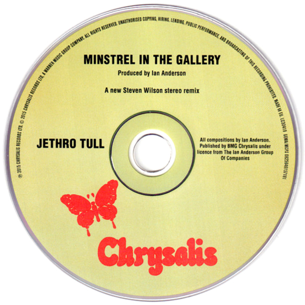 Jethro Tull / Minstrel In The Gallery (The Steven Wilson Remix)(CD)