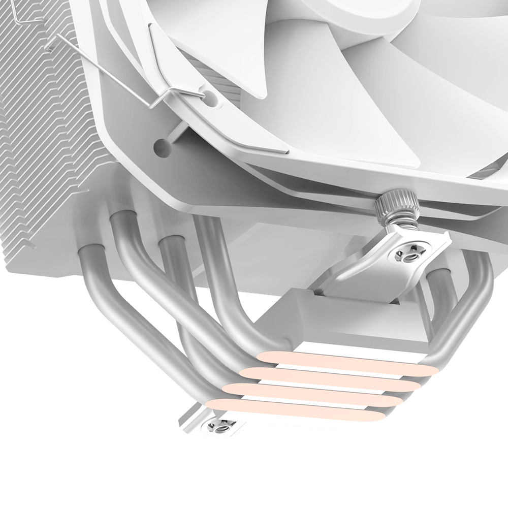Вентилятор для процессора PCCooler PALADIN 400 WH, TDP 235W 4-pin 1700/1200/20xx/115x/AM5/AM4 Белый