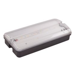 ULW-K25A 6W-4000K IP65 BLACK Светильник светодиодный влагозащищенный. Белый свет 4000K. 660Лм. Размер 220x105x50мм. Корпус чёрный. ТМ Uniel