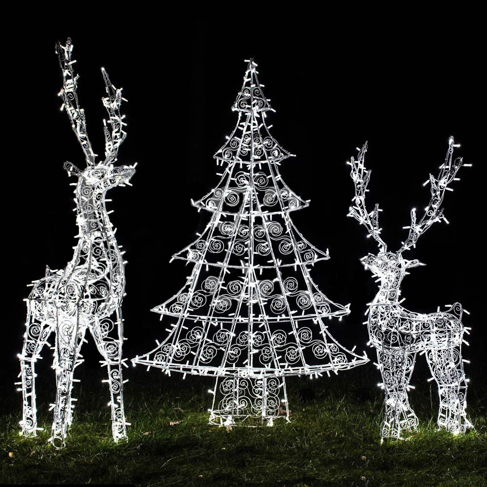 Световая фигура «Елочка» ажурный каркас