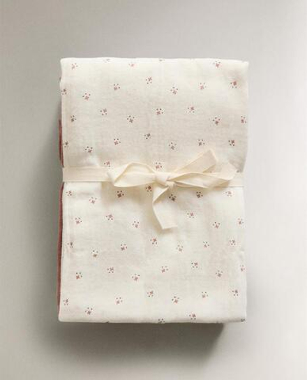 ZARA HOME НАБОР ДЕТСКИХ МУСЛИНОВЫХ САЛФЕТОК, ЭКРЮ