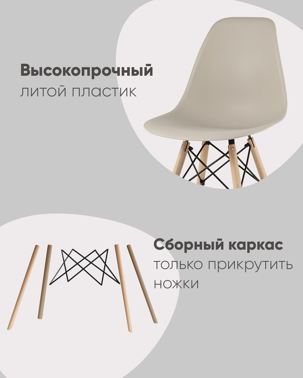 Стул Eames Style DSW бирюзовый x4