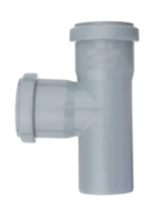 Тройник  ВК ПП 50/50х87, короб, серый,РТП (75/1)