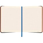 Тетрадь А5 (168х208 мм), 80 л., сшивка, клетка, под кожу, BRAUBERG VISTA, "Autumn", 403927