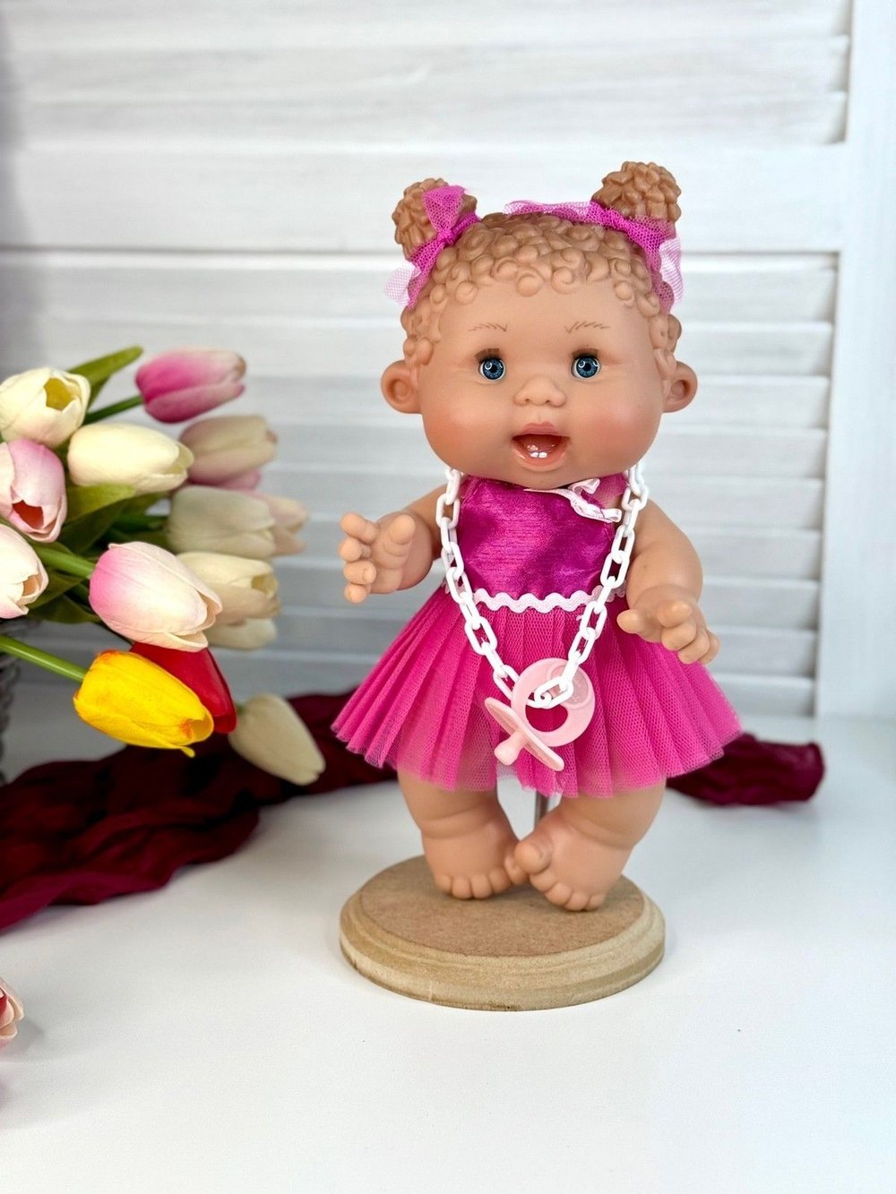 Пупс Nines 26см PEPOTE с закрывающими глазками (N814G)