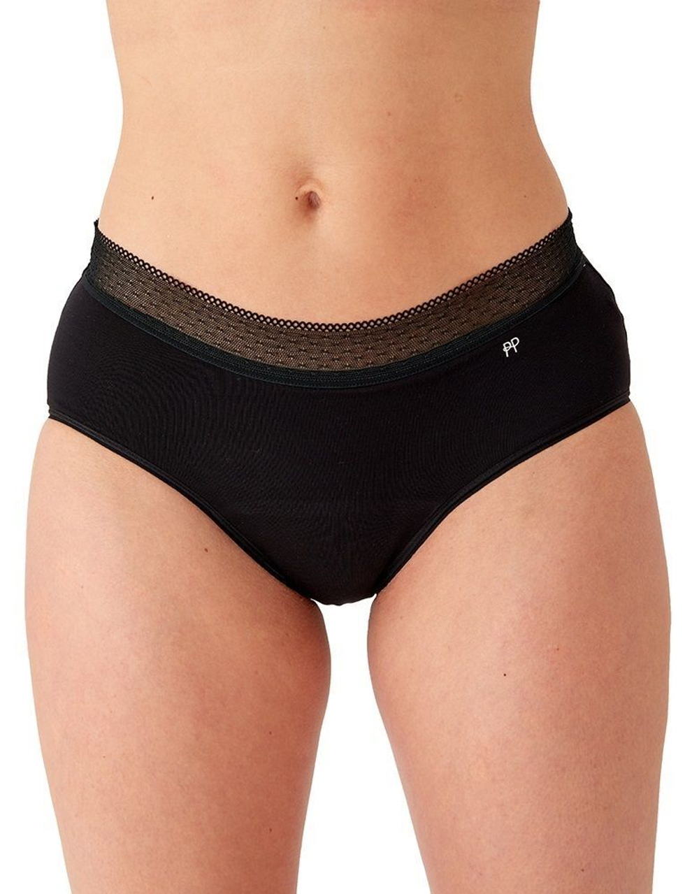 Менструальные трусы-шорты Period Pants (Размер: L) (Цвет: черный)