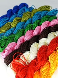 Шнур плетеный нейлон, d 1,2 мм, 10х20 м, ассорти