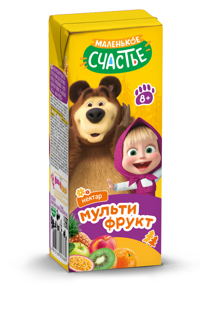 Маша и Медведь 0.2л Мультифрукт нектар