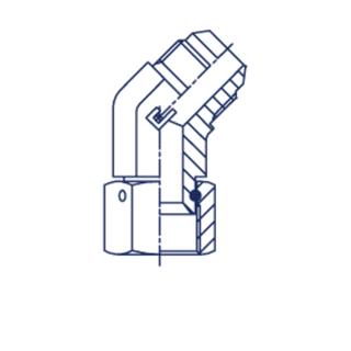 Соединение PN45 JIC 7/16