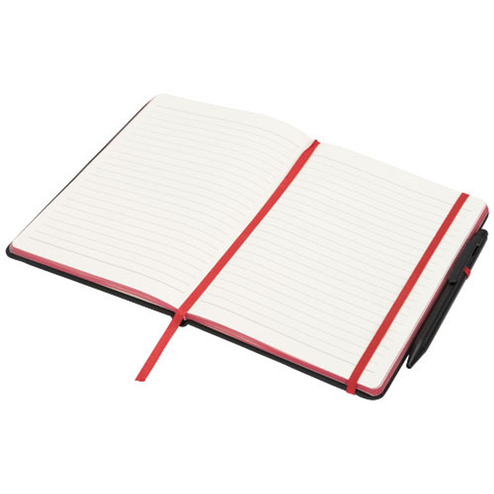 Блокнот с черным краем среднего размера