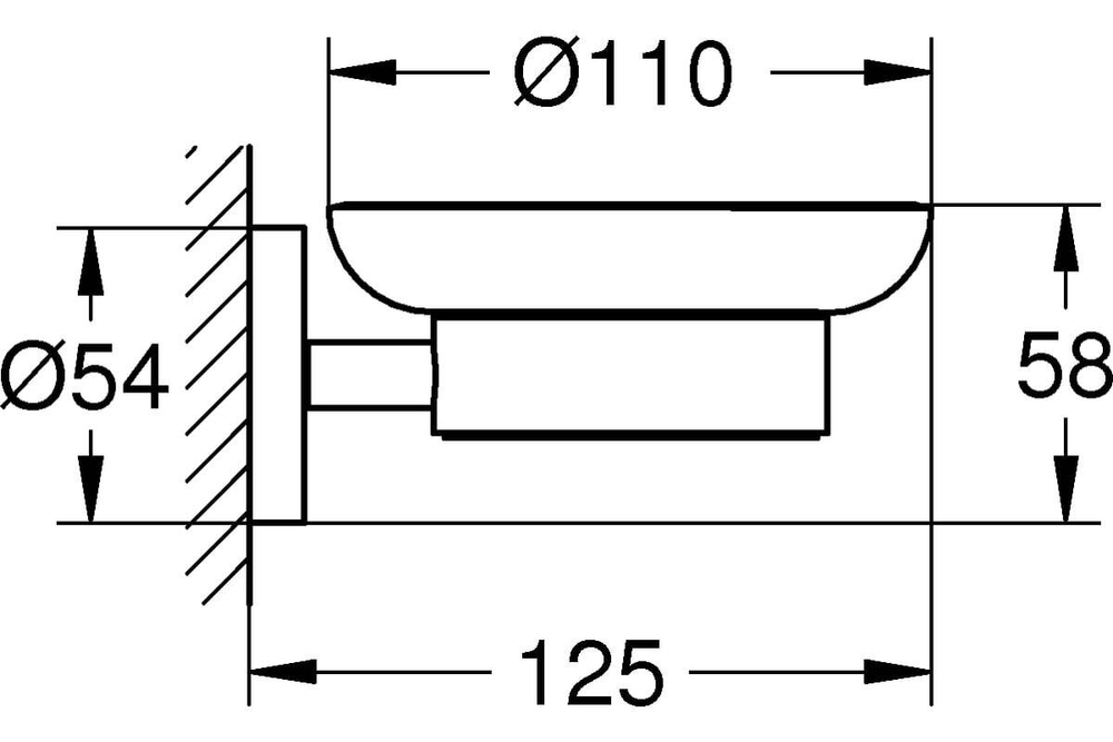 Мыльница GROHE Essentials 40368001