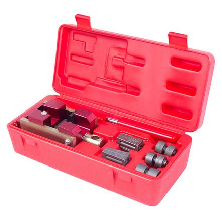 Цена на МАСТАК (102-10046C) Приспособление для развальцовки тормозных трубок, 4.75, 6.00 мм, кейс, 7 предметов