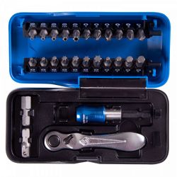 KING TONY (1026CQ-AM) Набор вставок (бит) серии "ATOM", 1/4", PH, PZ, Hex, Torx, 26 предметов