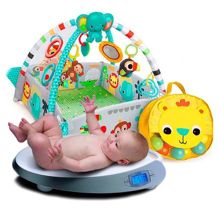 Весы для новорожденных Laica PS3003 + Развивающий коврик Bright Starts (4 нед.)