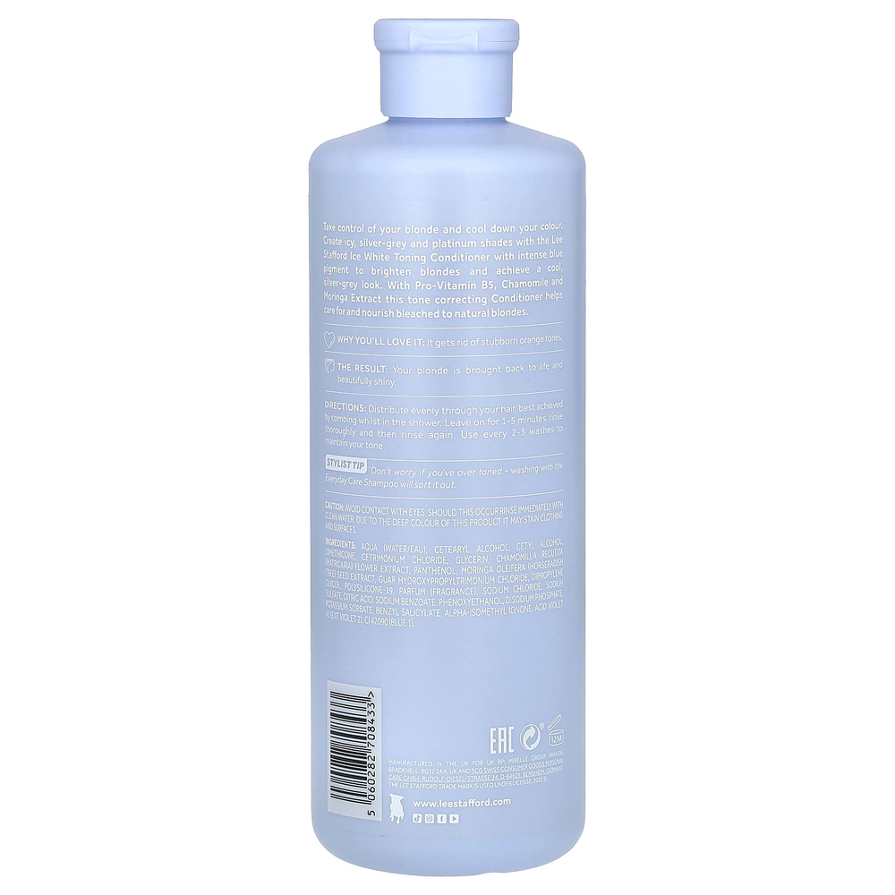 Lee Stafford, Bleach Blondes, кондиционер для осветления и отбеливания, для осветленных, мелированных и натуральных темных светлых волос, 500 мл (16,9 жидк. унции)