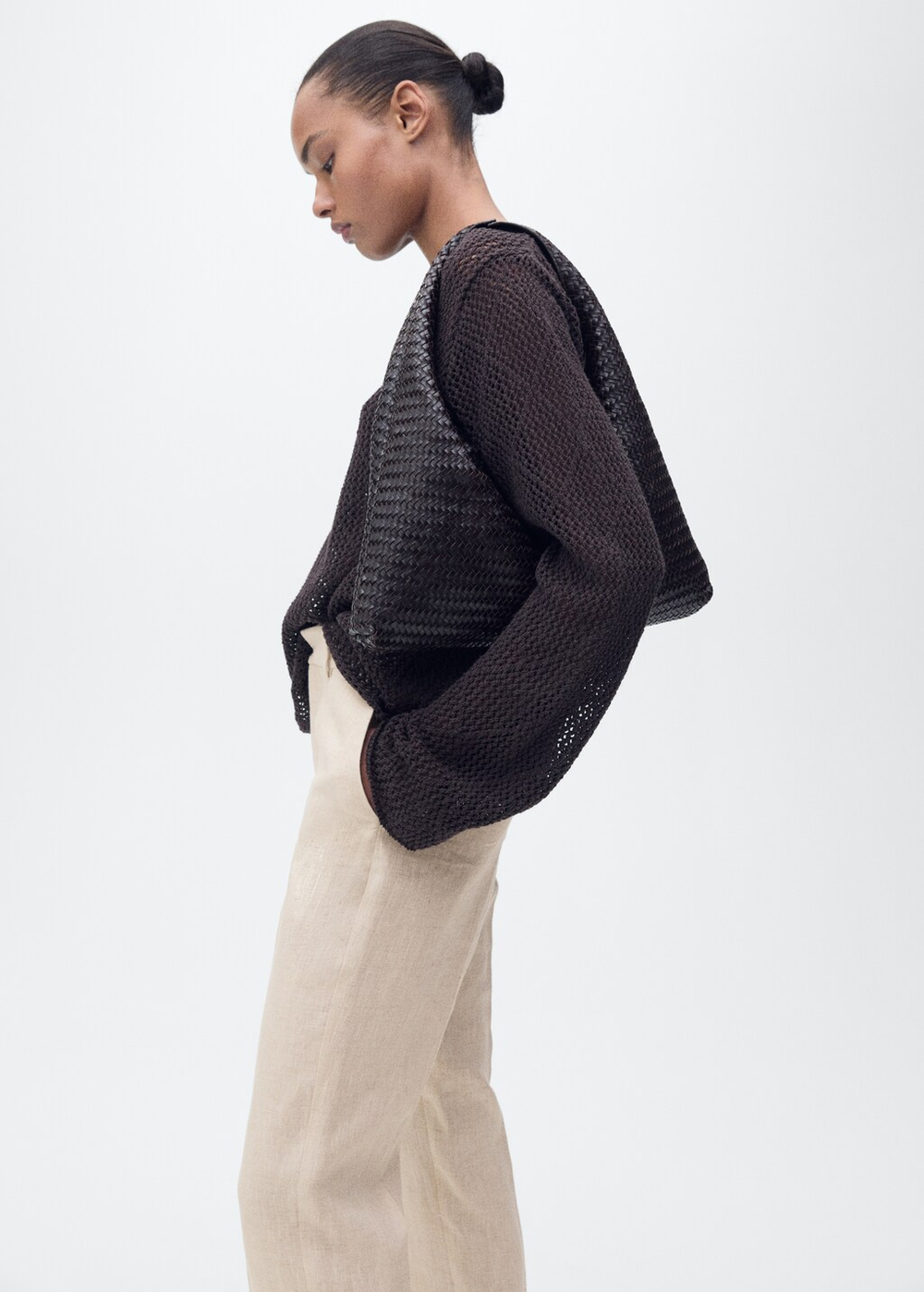 Костюмные брюки изо льна