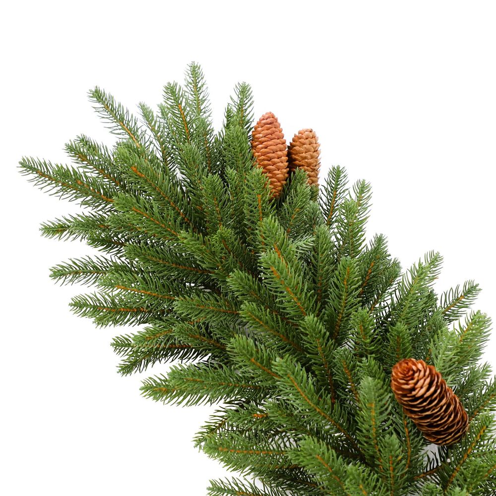 Хвойная гирлянда с шишками "Pine" литая хвоя