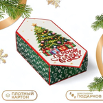 Складная коробка "Конфета. Ёлочка" 14х22х8 см (UpakLand)