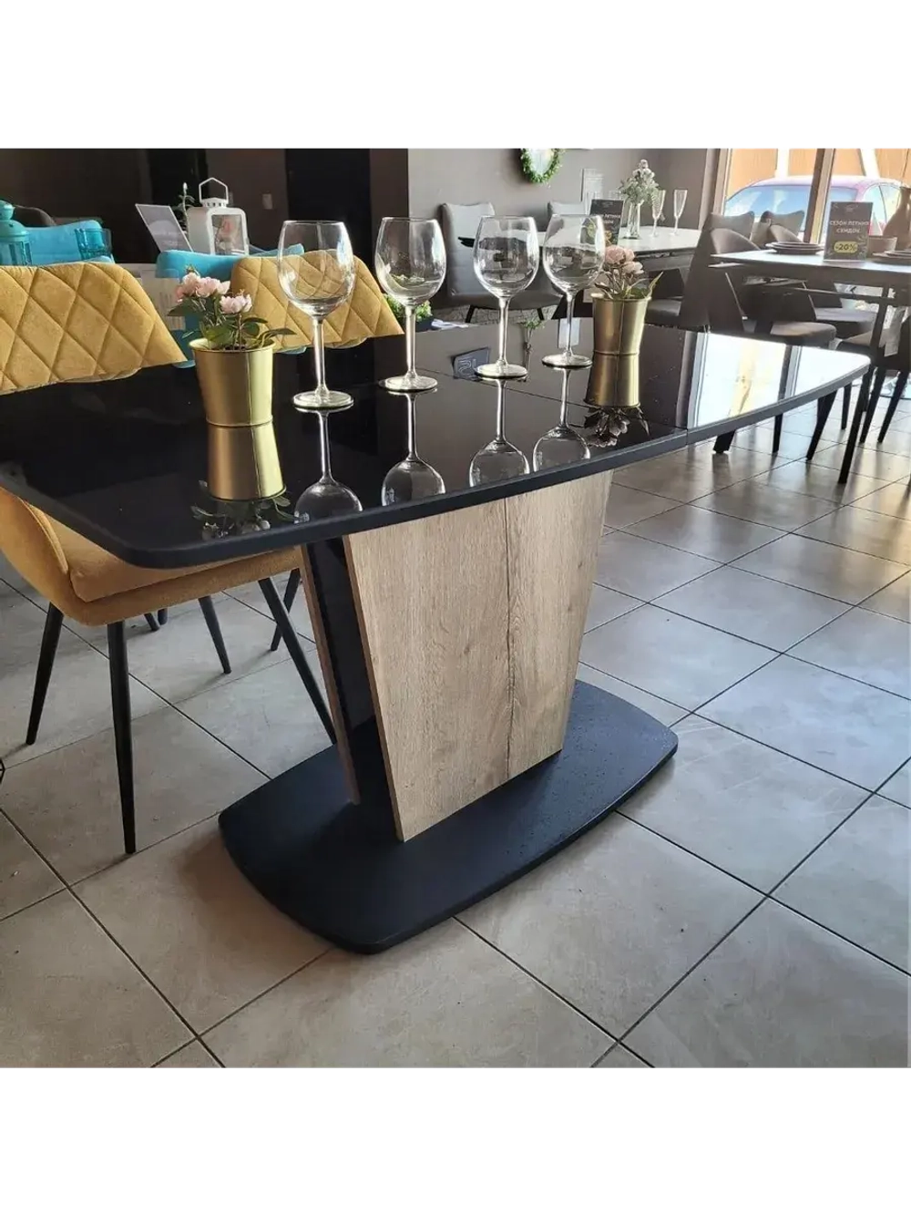 Стол кухонный обеденный раздвижной 140х80х75 см