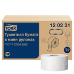 Бумага туалетная 170 метров, TORK (Система T2) ADVANCED, 2-слойная, белая, КОМПЛЕКТ 12 рулонов.