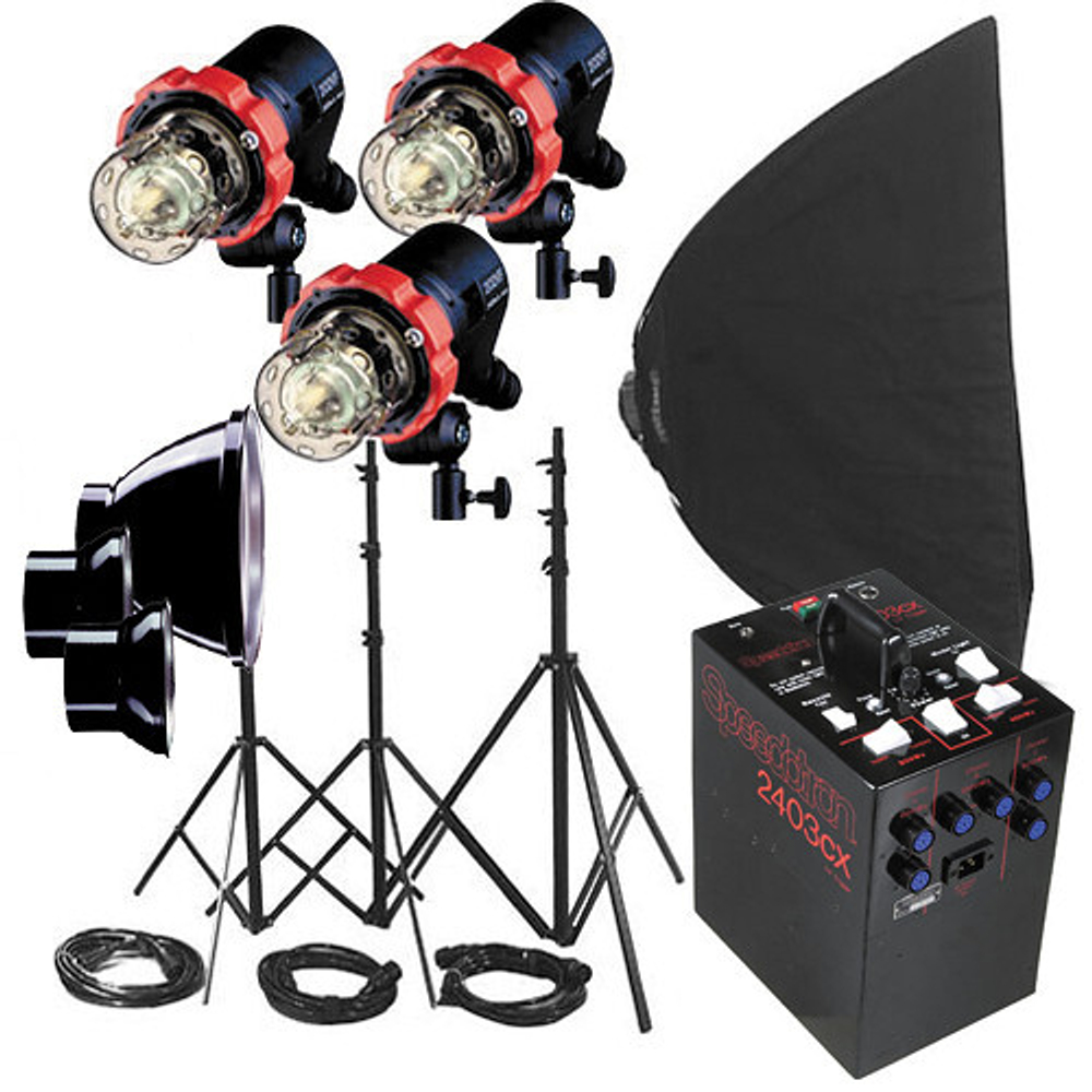 Speedotron 2403CX 3-CC Head 2400Ws Flash Kit