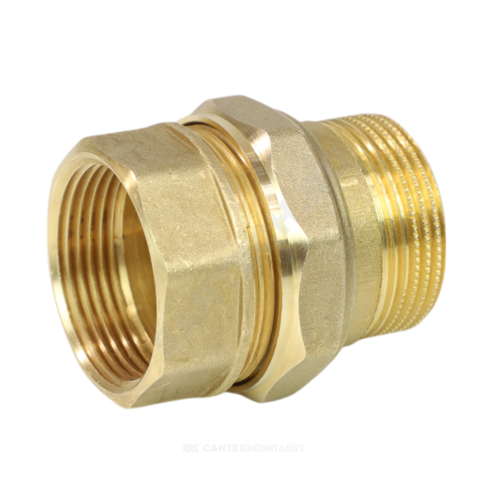 Соединитель латунь американка Ду 15 (1/2") прямой ВР/НР LD LD.65.520.15