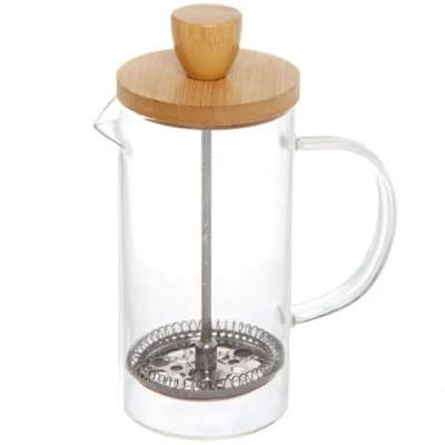 Френч-пресс 350мл «Хай-Тек» с бамбуковой крышкой