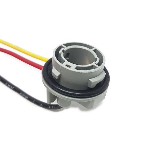 Патрон под лампу P21/5W (1157 двухконт.) с проводами, пластик