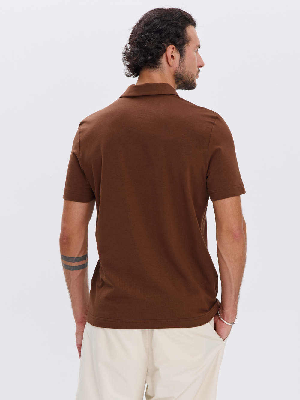 Футболка-поло трикотажная повседневная