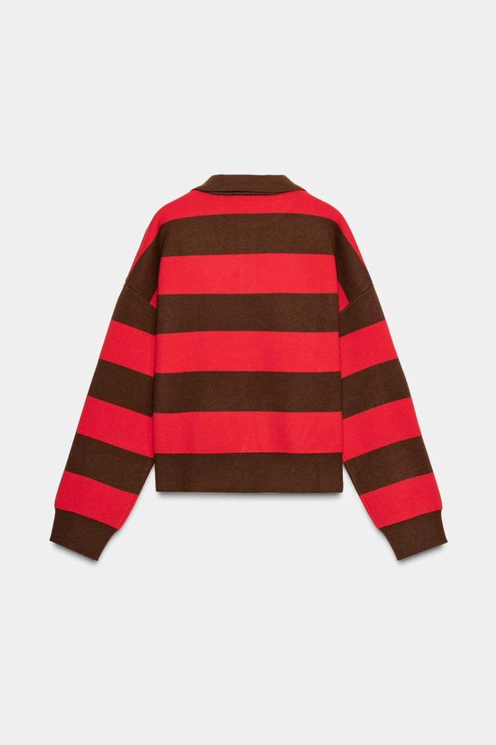 ZARA ТРИКОТАЖНОЕ ПОЛО В ПОЛОСКУ, ПОЛОСКИ