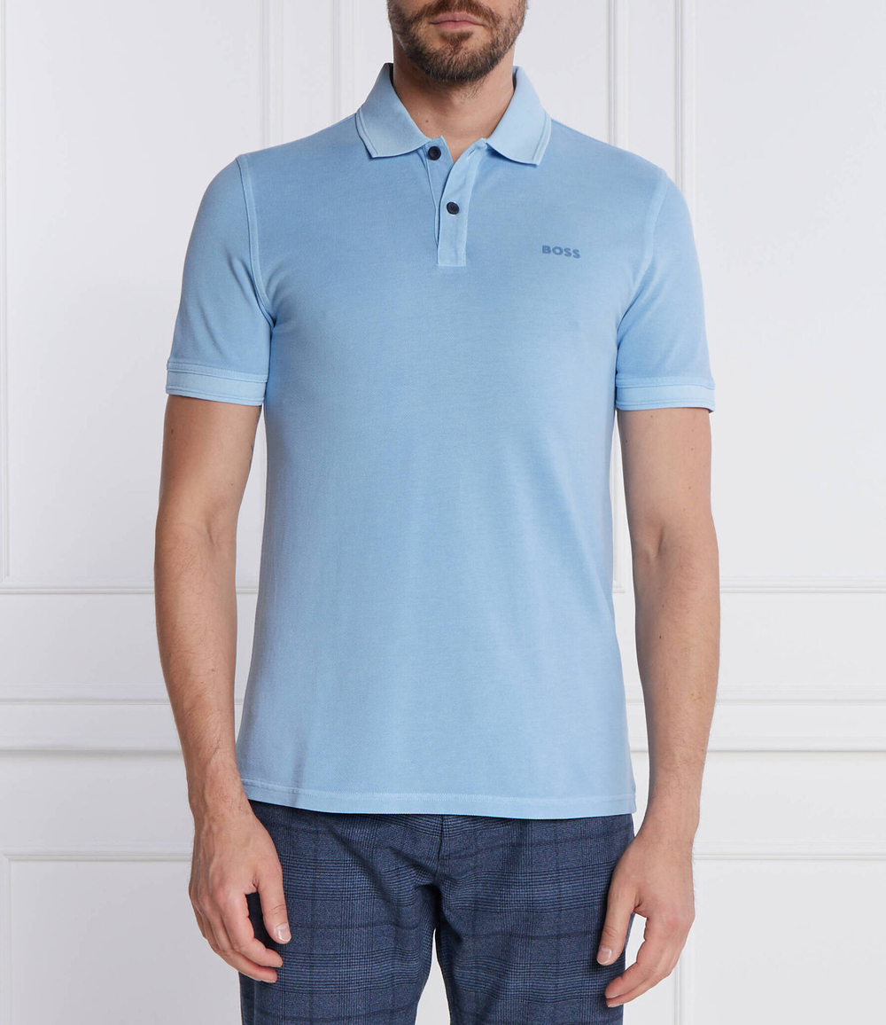 Поло Prime BOSS ORANGE - голубой(50468576)