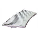 Переливная решетка Kripsol NMC 2520.C од. соед. 245*20mm (55шт/1м.п) (уп. =324 мод./5,89 пог.м.)