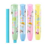 Ластик Basir, выдвижной автоматический, серия "Кошки", цветной корпус с рисунком котиками